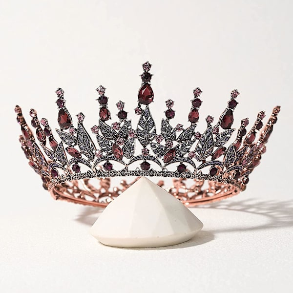 Dronningkrone for kvinner, Rhinestone bryllupskrone