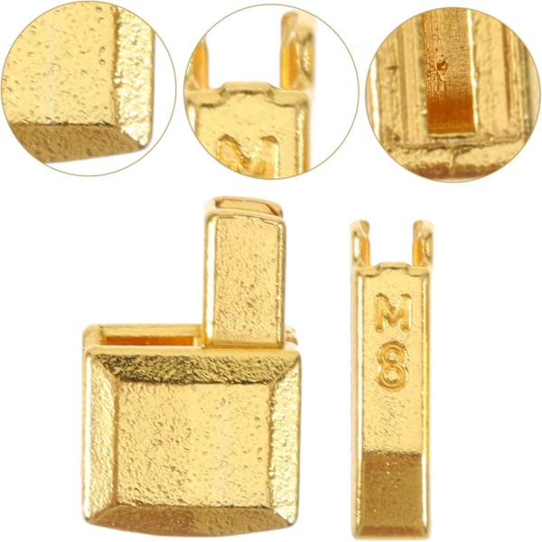 Dragkedja Bottenstopp Ersättning 10-Pack Metall Dragkedjehuvud Slider Utsökt Detaljdesign