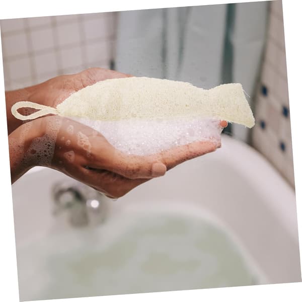 2 stk Loofah badehåndkle for gutt jente dobbeltsidig dusjhåndkle skrubbefunksjon