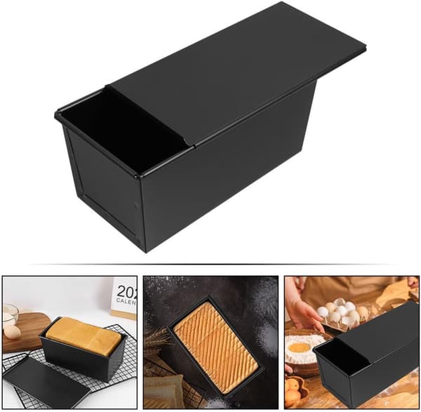 Nonstick brødform med låg til hjemmebagning og professionel bageribrug, jernmateriale