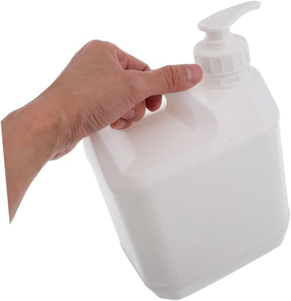 3 stk. påfyllbar plastpumpeflaskedispenser for oppbevaring av væskebeholder