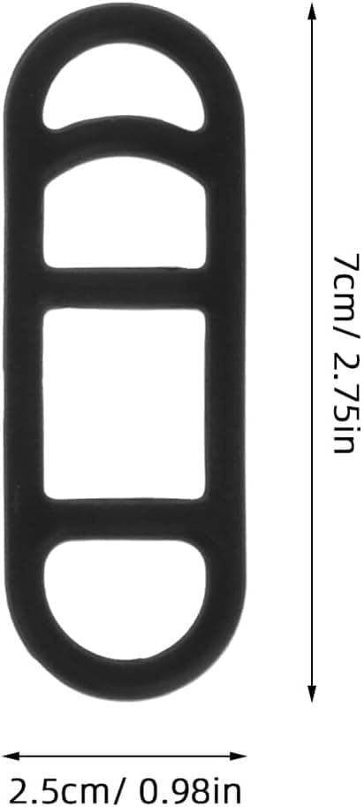 15 stk. silikon sykkellysstropper, inkluderer lange, korte og firehulls stropper