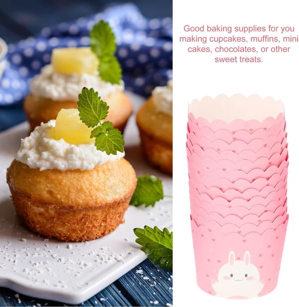 100 st muffinsformar Tårtmuffinsformar Omslagspapper Koppar Papper Värmer Jämnt