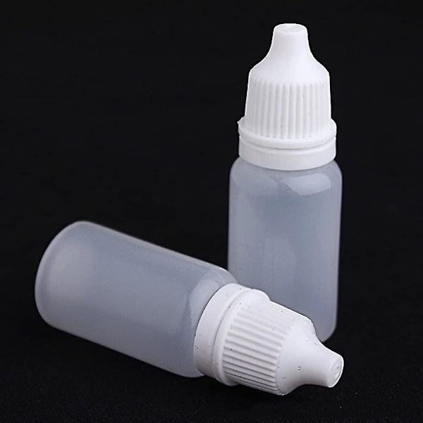 20 kpl 15 ml läpinäkyviä kannettavia tyhjiä silmätippapulloja