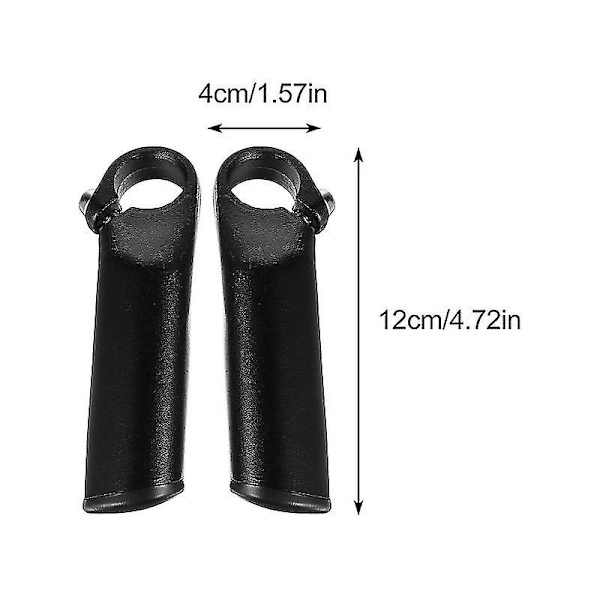1 Par Holdbart Cykel Vice Styr Aluminium Legering Hjælpesstyr (sort)