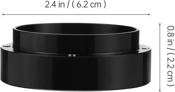 Magnetisk kaffedoseringsbeholder Doseringsring i rustfritt stål Større åpning Magnetisk