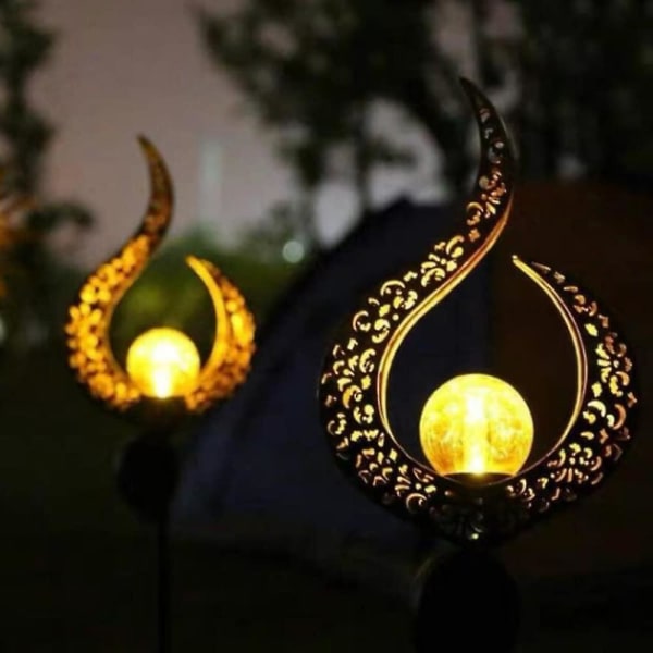 Ramadan Eid-lampor för utomhus, solcellsdrivna, vattentäta, för innergård