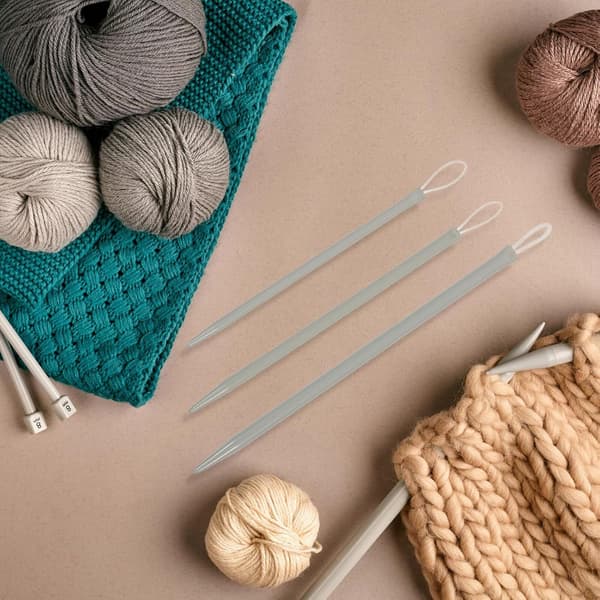 Ulltrådningsset med handsynålar, stickgarnsträdare för stickare och broderier
