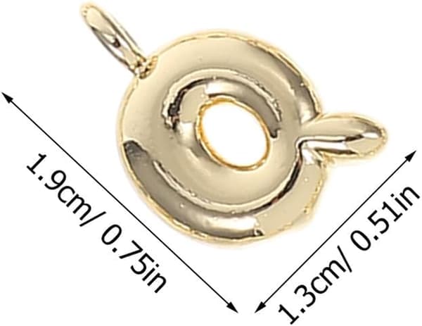 26 st mini guldpläterade alfabetberlocker bokstavsberlocker smycken initialbokstäver