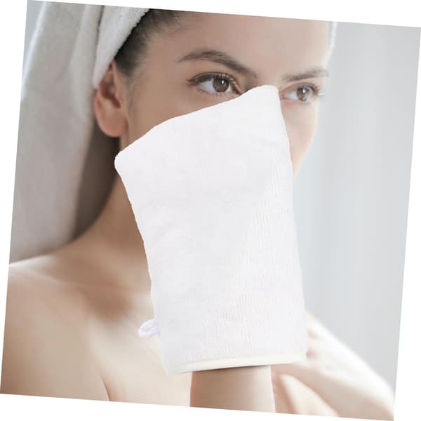 10 stk. makeupfjernerhandsker Ansigtsrensehandsker Vaskbare mikrofiber ansigtsskrubbehandsker