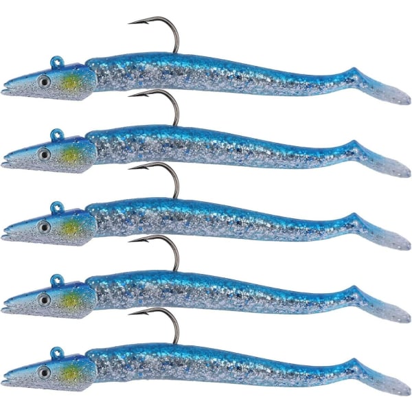 11cm Submerged Lead Head Hook Soft Fish Lure Artificial Bait 10cm Metal Head Bag Lead Fish Soft Bait Bait