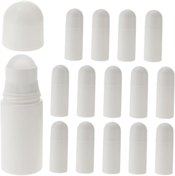 Tomma rullflaskor Parfymflaska 15 st 50 ml påfyllningsbar roll-on-behållare