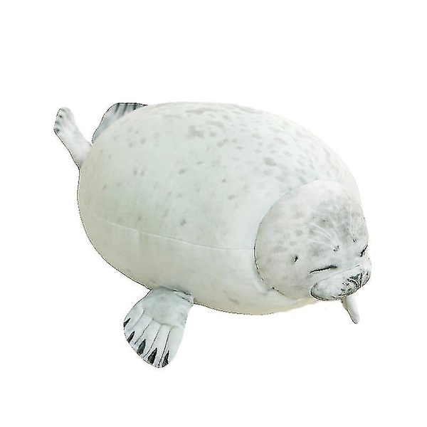 1 stk 30-60cm Søt Hav Plysjleker Myk Marine Dyr Stoppet Dukke For Barn Sov 3d Nyhet Kaste Gray 40cm