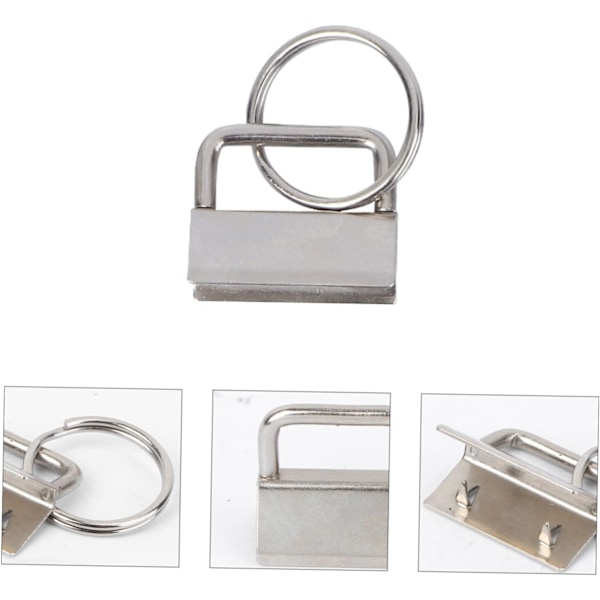 25 mm metalarmbåndsclips til nøglesnors nøglering hardware modetilbehør