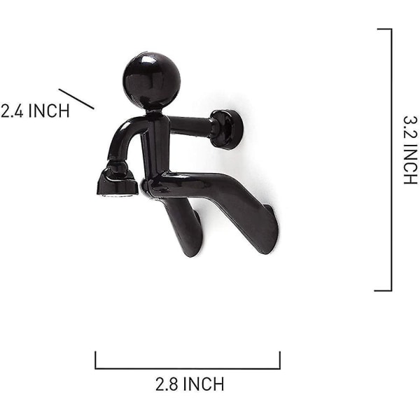Magneettinen avaimenpidike Magneetti-mies avainkoukku seinälle Avaimenpidike jääkaappimagneetti Kotilahja