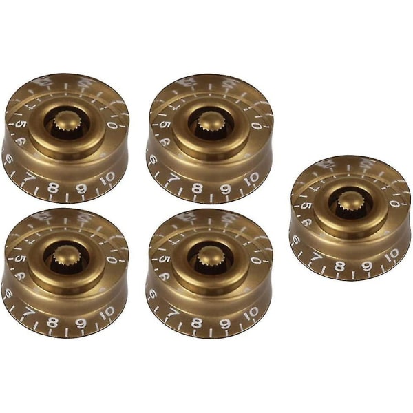 Elektrisk Gitarr Snabbvredsknapp (guld) (5 st)