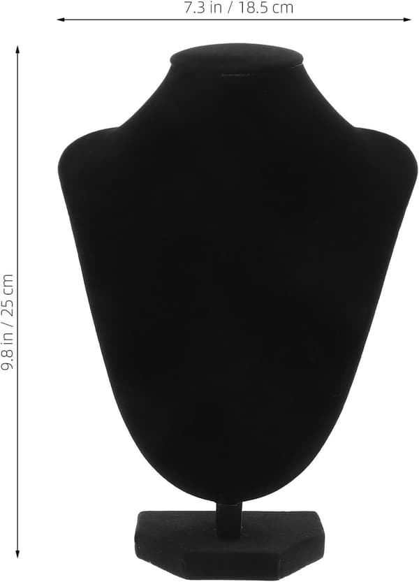 Halsband Displayställ Elegant Svart Sammet V-format med Justerbar Höjd och Mångsidig Design