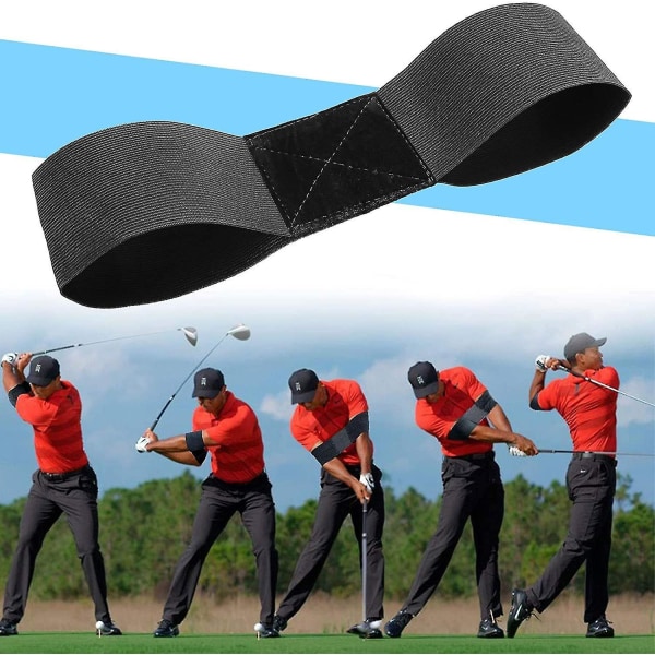 Golf Swing Trainer For The Arms, Correct Distance Training Aid1st-svart