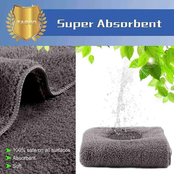 Stor Mikrofiber Bilvask Handske - Premium Chenille Vask Handsker (2x Klud + 2x Handske)