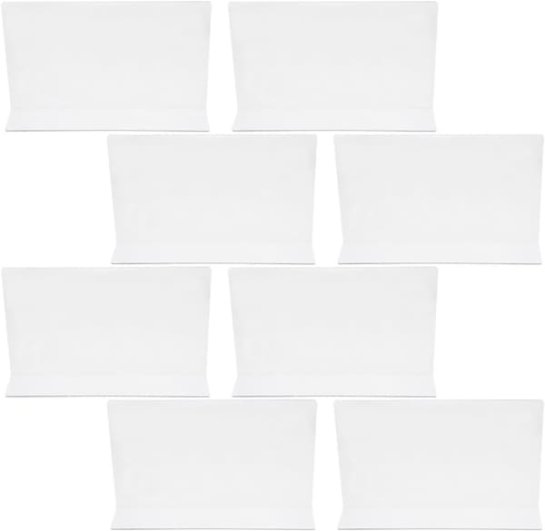 8 stk. plasthylleskillere Skaphylleskillere PVC-materiale Slitestyrke