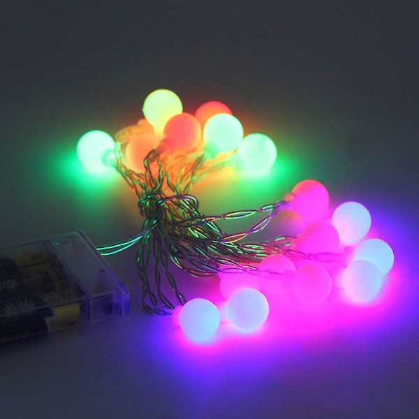 Kuglebatteri LED String Light Jule Bryllupsfest Decor