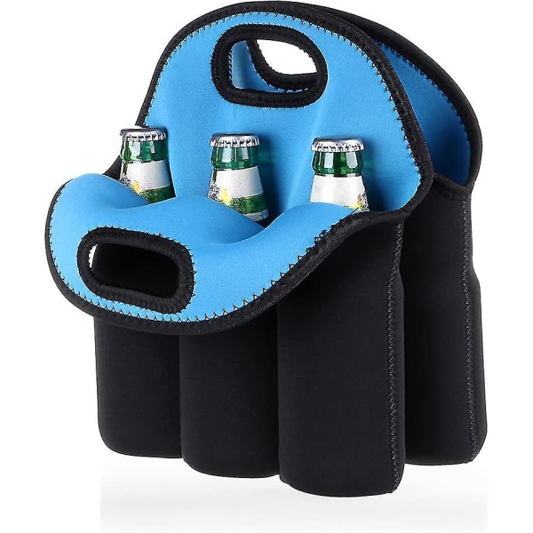 6 flasker isolert neopren bærer bæreveske Bag for øl babyflaske