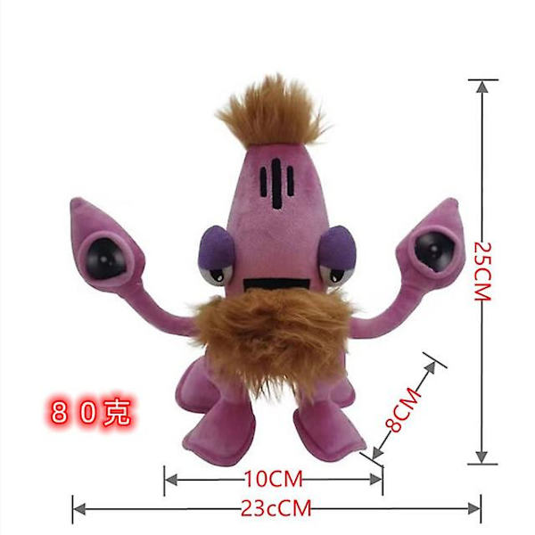 Sjungande Monster Leksaker Plyschmonster Wubbox Figurer Skräckdocka Pojkar Flickor Leksaker FireBrick