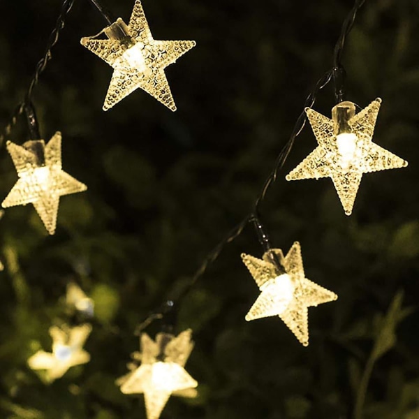 Ramadan Eid Lights Solar String Light 6,5m 30leds Star Snowflake