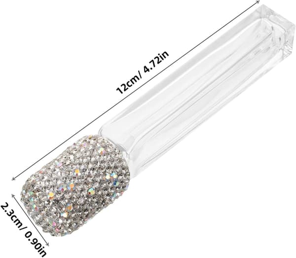 Diamantdekorert Mini Parfyme Atomizer Flaske 10ml Påfyllbar Spray Bærbar Reise Duftbeholder