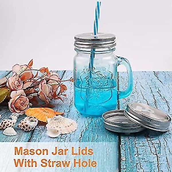 90mm SS Mason Jar Lokk Halmhull Regular Mouth Canning