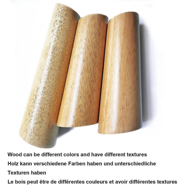 Træfarve 6 cm Skrå tilspidset Pålidelig træmøbelskab Ben Sofafødder med skruer og filt