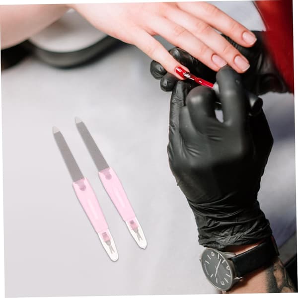 48 stk. dobbeltsidet neglefilsæt i rustfrit stål til kvinder Bærbar manicure og pedicure neglebuffer