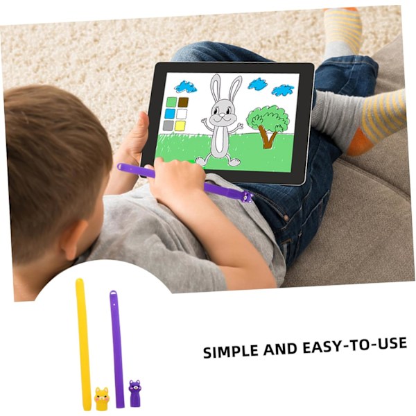 2 stk. Anden Generations Beskyttelsesetui Ny Pencil Hætteholder Sleeve Pencil Unikt Pen Cover