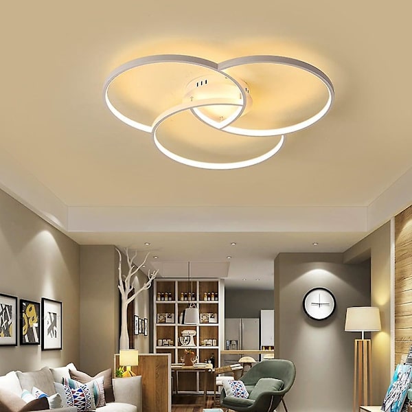 1-lys 55 cm taklampe i metall og silikagel, moderne
