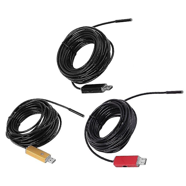 2 i 1 Vandtæt Endoskop 5,5 mm Linse 1m/2m/5m/10m Muligheder