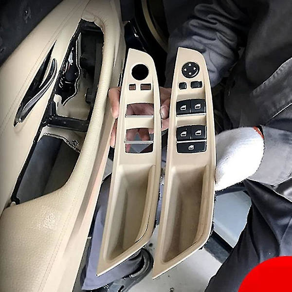 Dørhåndtakadapter til bilinteriør for 5-serie F10 F11 520d 525d 530d 535i Lhd (svart) - yuhao