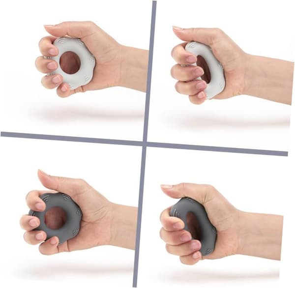 3-pack silikonhandgreppsringset handstärkande träningsverktyg