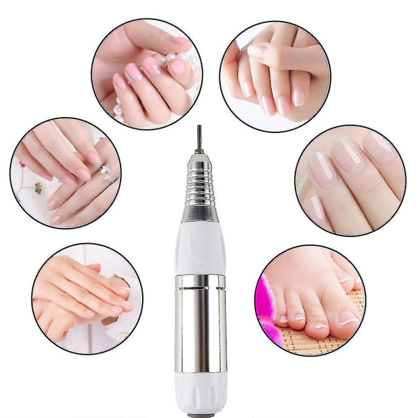 Elektrisk nagelborrmaskin, elektrisk nail art Handstycke Manikyr Pedikyrverktyg Tillbehör