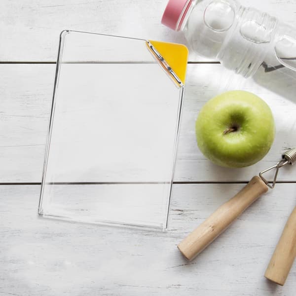 Bärbar smal vattenflaska i plast 450 ml 2-pack läckagesäker platt rektangulär flaska