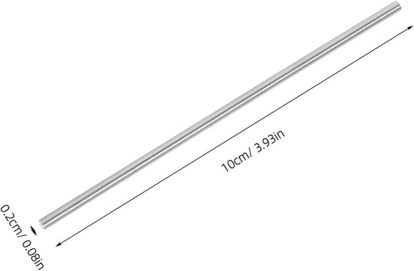 20 st virknålar i rostfritt stål 2x100 mm stickbrädepinnar stickutrustningstillbehör