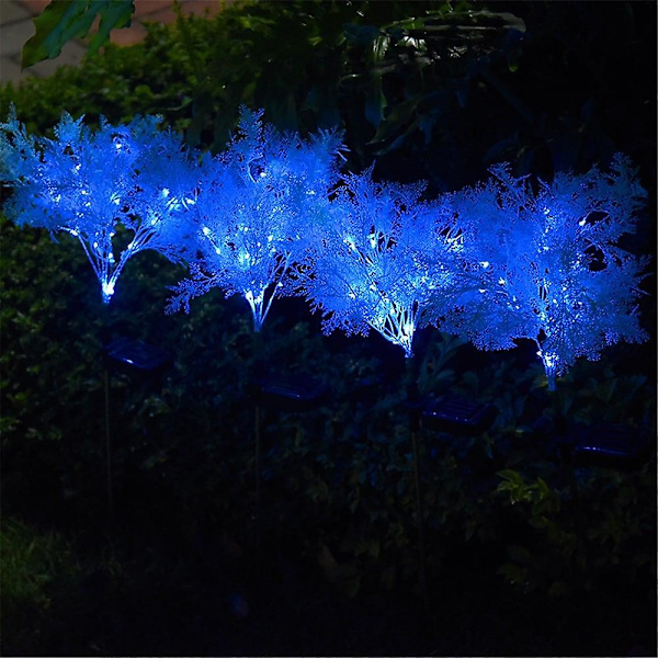 2-pack Solcellsblommiga Trädgårdsbelysning LED Gräsmatta Vattentät