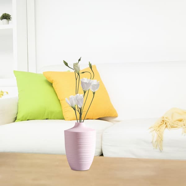 Keramikkblomstervase for kunstige blomster og hydroponikk Stabil og lett å bære Flat bunn design