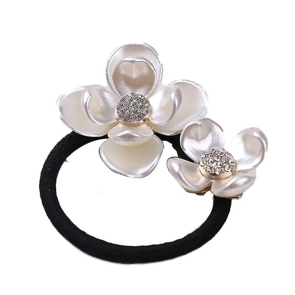 Kristallblommor Hårband Hårsnoddar (2 st, Beige)