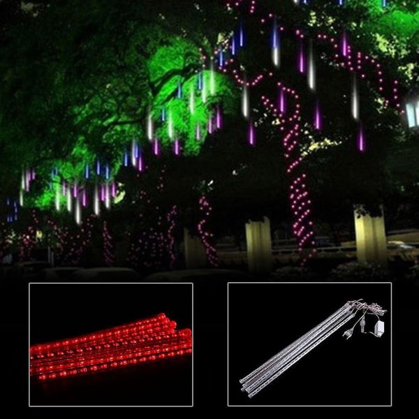 50cm Meteorskurregn 8 Rörs LED Sträng Utomhuslampa