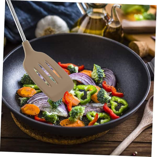 Silikonspatel Varmebestandig Wokspatel Non-Stick Bærbar