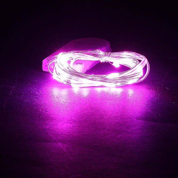 2m IP66 Vattentät 20 LED Silvertråd Batteridriven Ljuskedja