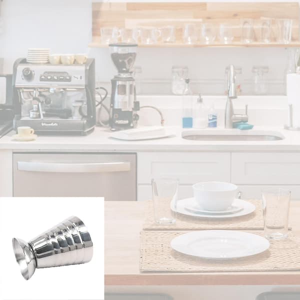 Mätkoppar Cocktail Jigger Cocktailshaker Rostfritt Stål Vätska Mini Koppar
