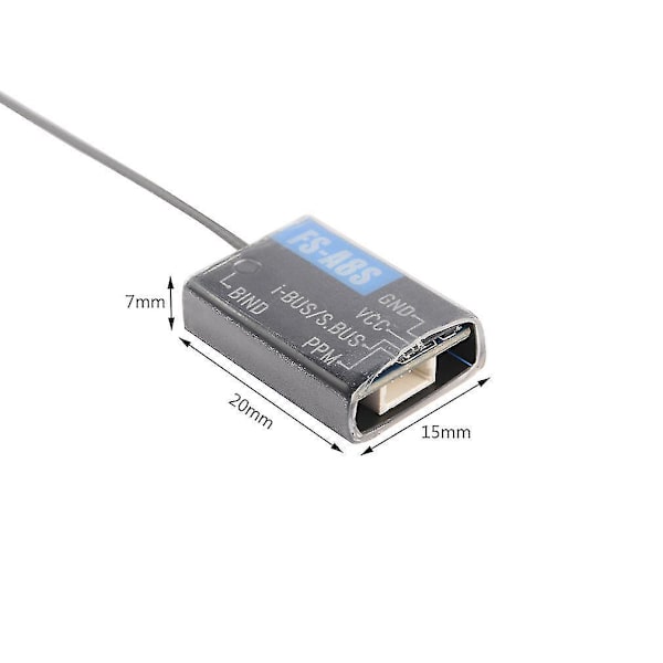 Flysky FS-A8S 2.4G 8Ch Mini-vastaanotin nelikopteriin