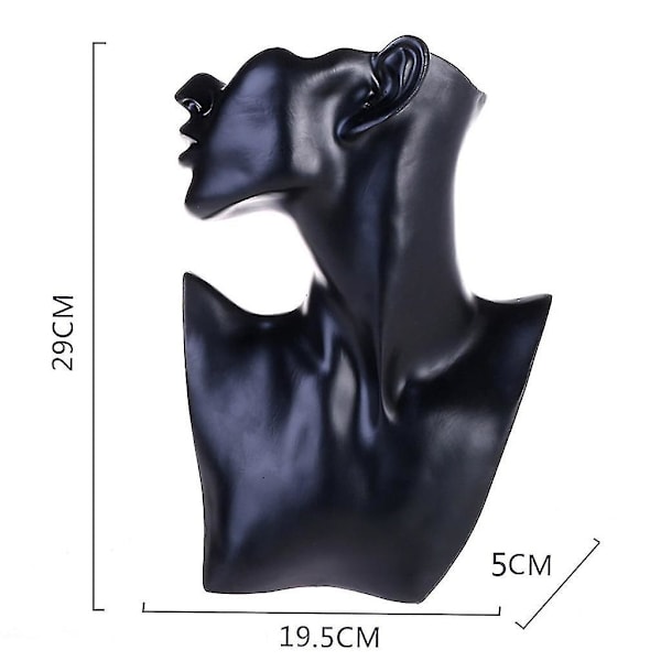 Halsband Örhänge Byst Smyckesdisplay Kvinnlig Mannequin