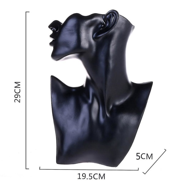 Halskjede Ørepynt Bryst Smykke Display Kvinnelig Mannequin